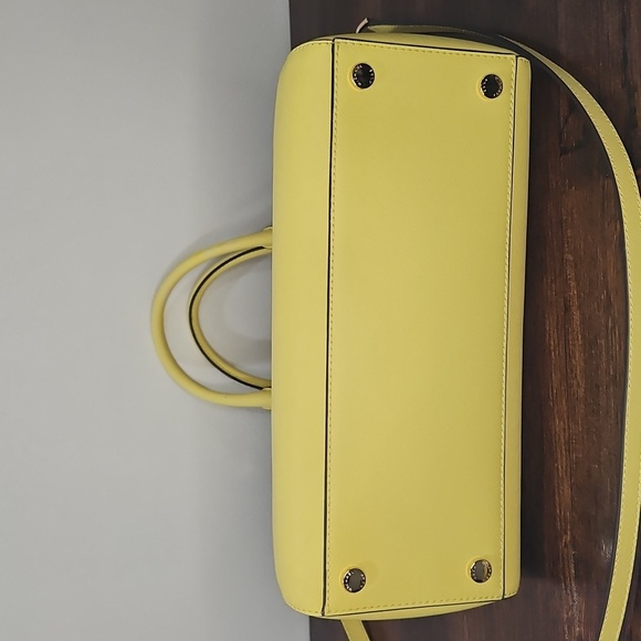 Michael Kors Yellow Satchel with Silver Hardware - Picture 3 of 12